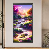 Dream Valley 5D DIY Partial AB Full Square Drill Diamond Art Kit for Adults Beginners Home Decor Diamond Dots Paintings 45x85cm China Mainland