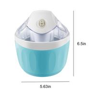 Single Serve Personal Ice Cream Maker 500ml Mini Electric One-Touch DIY Ice Cream Machine for Homemade Frozen Treats Kitchen Use
