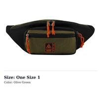 Vans Polyester Crossbody Bag, Fanny Pack Regular Unisex Army Green VN0A47QEKCZ One Size 1 žalia