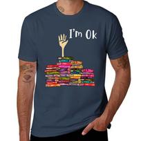 National Reading Day Im Ok Book Tshirt Casual Fashion Print Tee Top S