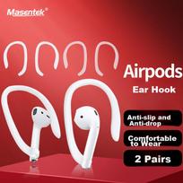 Masentek EG02 Compatible with Apple AirPods 1/2/3/4 Pro First And Second Generation Earphone Hooks, Anti-Drop And Anti-Fall Accessories, 2 Pairs