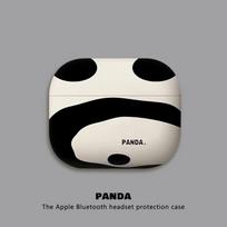 Sihuanke Compatible AirPods Pro 2 Protective Case, Apple Earphone Cover for AirPods Pro 1, Earphone Case for AirPods Pro 2 - Panda Design - White