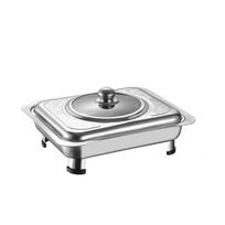 Rectangle Pan Dishes Warmer Stainless Steel Metal Pot Pans Catering Warming Trays  Kitchen sidabras