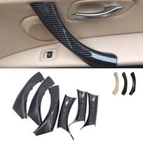 Skirta BMW 3 serijos E90 E91 E92 316 318 320 325 328i 2004-12 anglies tekstūros automobilio vidaus durelių porankio rankenos traukiamo rėmo dangtelis LHD CARBON TEXTURE