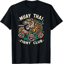 NEW LIMITED Muay Thai Fighting Tiger MMA Kickboxing Traditional Tattoo Tee Shirt S