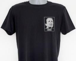 Leonard Cohen t-shirt / pocket style design S