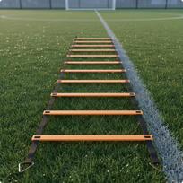 Football Agility Ladder Portable Footwork Training Sports Gear for Children, Adults Orange