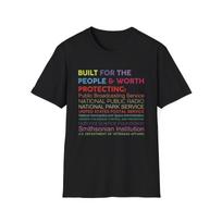 Protect Democratic Institutions T-Shirt, PBS NPR NASA Shirt, Resist Fascism Political Protest Tee S