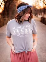 Be the Light | Heather Storm Classic Crew | T-Shirt M