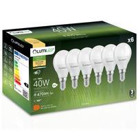 6X Żarówka Led E14 Kulka P45 5W = 40W 470Lm 3000K Ciepła 180° Lumiled