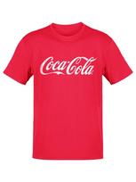 Coca-Cola Official Licensed Classic Logo Distressed Design Mens T-shirt XXL