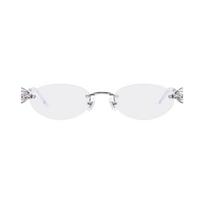 Gentle Monster Orora 02 Sidabriniai Skaidrūs Unisex Akiniai ONE SIZE sidabras