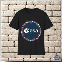ESA Europos kosmoso agentūros logotipas Unisex marškinėliai L