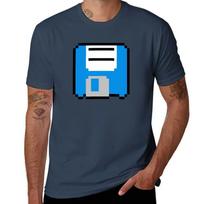 Floppy Disk Blue Tshirt Lightweight Print Tshirt S