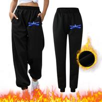 Womens Elastic Waist Baggy Trousers Pockets Workout Sweatpants Joggers Pants L