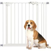 Adjustable Safety Gate w/ One Extensions, Four Adjustable Screws, White 87 x 2 x 77 cm balta