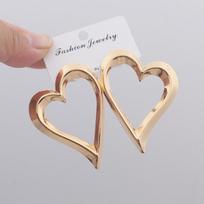 New Irregular Big Heart Drop Earrings for Female Hollow Unusual Love Hearts Hyperbole Dangle Earrings Women's Fashion Jewelry