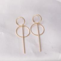 Exaggerated Hollow Geometric Pendants Drop Earrings for Women Big Personality Simple Dangle Earring Long boucle d'oreille
