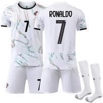 Soccer Uniform Set, Short Sleeve Football Jersey and Shorts Sportswear Kit for Training, Matches and Team Activities 24（Rec. Height 130-140cm）