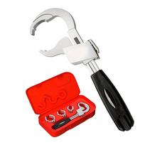 Adjustable Sink with Teeth – Multi-Purpose Plumbing Tool for Faucet and Sink Installation one size raudona