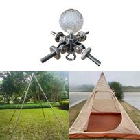 Tent Pole Connector Campfire Frame Heavy Duty Support Bracket Connecting Head for For 4 Poles