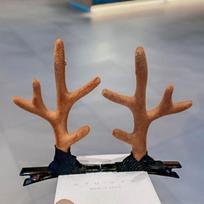 Deer Horn Head Band Hair Clips Christmas Headwear for Girls Cute Children Elk Hair Hoop Party Costume Dress Up Hair Accessories
