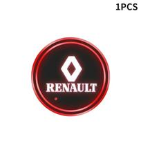 2026 Karštos Renault Interjero Lipdukai 1/2 vnt. Automobilio Šviečiantis Vandens Puodelio Padėkliukas LED Atmosferos Šviesa Renault Koleos Kadjar Scenic M black