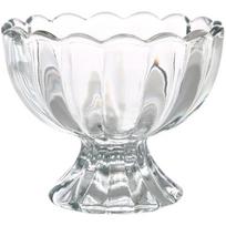 Cute Footed Tulip Glass Dessert Bowls/Cups - Perfect for Dessert, Sundae, Ice Cream, Fruit, Salad, Cocktail, Condiment, Trifle 101-200ml