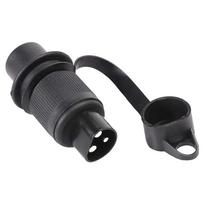 Universal 12/24V Round 3 Pole Plug Interface Adapter Socket Connector for Car Electronics Trailer Caravan Truck Vehicle