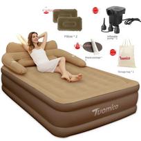 Two Person Inflatable Mattress Indoor Outdoor Air Cushion Car Bed Camping Folding Portable Mat Bed Lazy Mattress Beach Bed Decor