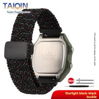 Elastic Nylon Strap For Casio  DW-291H/DW-290 W-218H/W-219H Knitted Canvas Watchband  Men's Magnetic Clasp accessorie 18mm 18mm