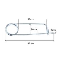 DRELD 10/5/1pcs Steel Brooch Shape Cotter Safety Pins Spring Pin Quick Lock Brooch Locking Fastener For Farm Lawn Garden Hitch 5X110X43mm 1pcs white