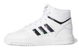 Adidas Originals Drop Step J Canvas Comfortable High top Kids' Skateboarding Shoes White EF7157 37