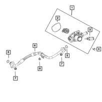 Car Thermostat Gasket 68095375AA for Fiat Jeep 500 500L 500X Renegade 2014-2019