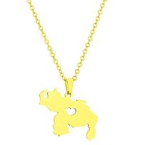 Venezuela Map Flag Pendant Necklace Country Outline Clavicle Chain Choker Statement Jewelry Venezuela Symbol Necklace 1 auksas