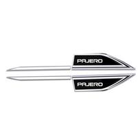 Automobilio Durų Sparno Šoninė Juostelė Ženklelis Automobilio Kėbulo Anti-Scratch Metalinė Lipdukas Mitsubishi Pajero 2 3 4 Priedams juoda