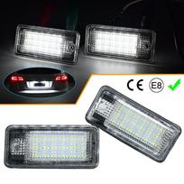 Rear LED License Plate Light for A3 S3 8P A4 S4 B6 B7 A6 C6 S6 A8 S8 Q7 RS4 RS6 Plus Avant Quattro Auto Lamp Light 2PCS