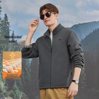 JEEP Men's Stand-Collar Thickened Fleece Jacket 3XL