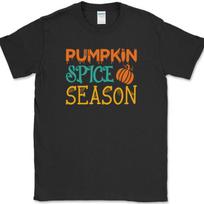 Pumpkin Spice Season Halloween T-Shirt Funny Halloween Fall Pumpkin Tee L
