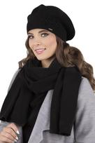 Vivisence 7007kmpl czarny uni komplet beret+szalik