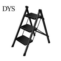 Rust-proof Folding Ladder 3 Step 330 Lbs Capacity Lightweight Portable with Carbon Steel Anti-Slip Wide Pedals Adults Household Herringbone Stool juoda