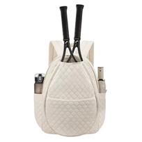 Large Capacity Lightweight Sling Bag Waterproof Tennis Racket Bag  Men and Women smėlis