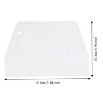 Non-Stick Dough Scraper Food-Contact PP Bench Scraper Dough Cutter  Pizza Bread Pastry Making 1pcs