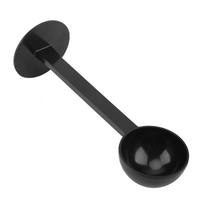 2-In-1 Design Coffee Bean Spoon Black Color Tamper Scoop Spoon  For Coffee Grinding