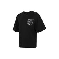 Vans Drop Shoulder Sleeve T-Shirt Unisex Black VN0A54LIBLK S