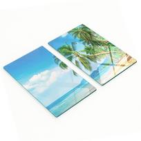 Hartowane Wielofunkcyjne Dekoracyjne Deski Szklane Plaża Palmy 2X30X52 Cm