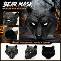 Bear Animal for Halloween Party - Costume Prop One Size juoda