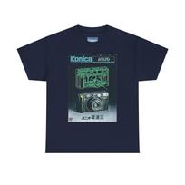 Konica Retro Camera Art Graphic Print Short Sleeve Unisex Tee  Heavy Cotton Unisex T-Shirt XXXXL