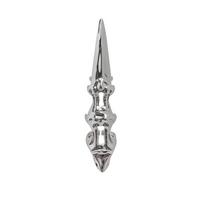 Punk Metal exoskeleton index finger joint Bone Ring Gothic Rock Machinery Fingertip Ring Long Finger Rings Cosplay Jewelry Gift resizable