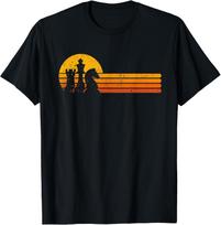 Vintage Chess Player Retro Sunset Design Chess Pieces T- Unisex T-Shirt XXXL